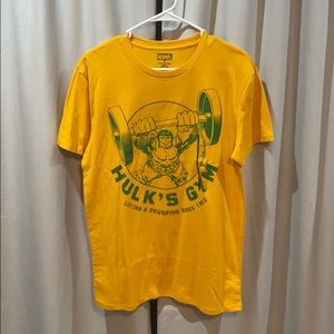 Yellow hulk shirt